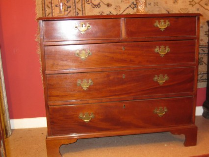 Mid 19th C Chippendale Chest of Drawers