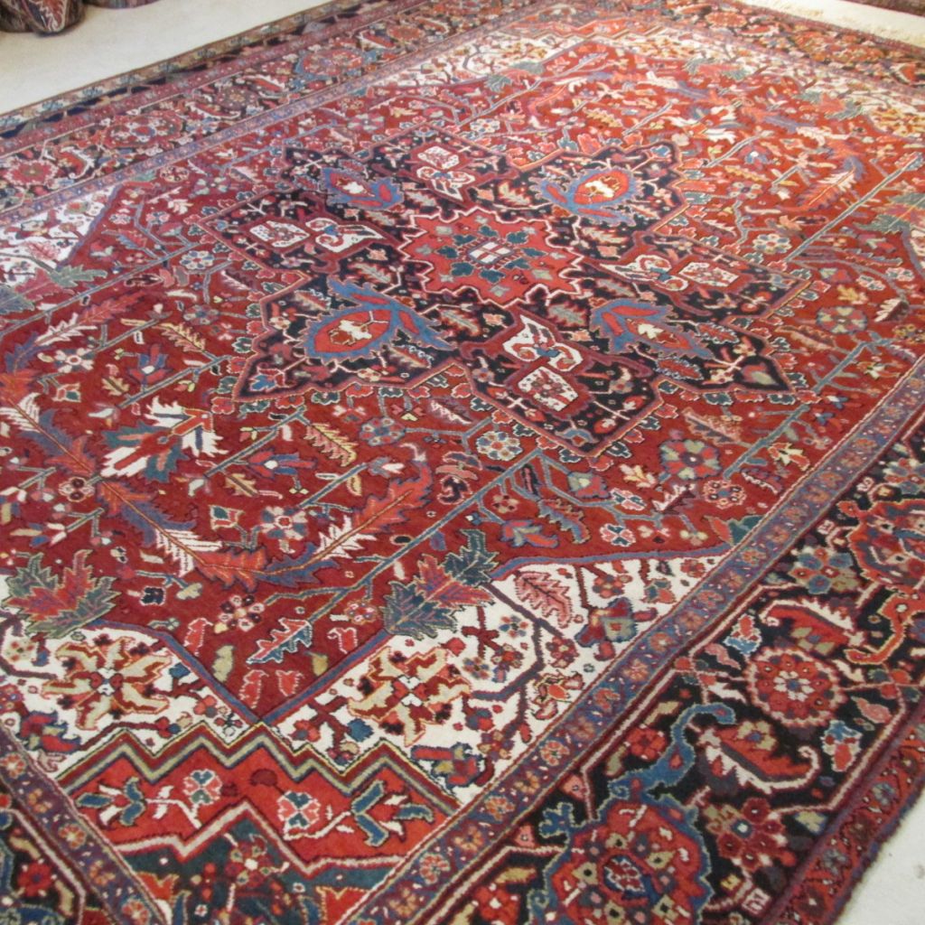 Antique Persian Heriz  8.6 x 11