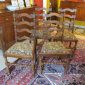 Set of 6 19th c English Oak Dining Chairs