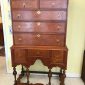 18th c American William and Mary Mahogany Highboy    SOLD
