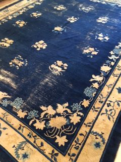 Antique Chinese Peking Carpet  9 x 11.7