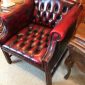 English Leather Chesterfield Armchair    SOLD