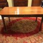 French Pine and Walnut Dining Table