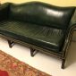 Chippendale-Style Leather Sofa by Hancock and Moore    SOLD