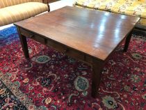 Mid 20th c Benchmade Walnut Square Coffee table