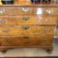 18th c American Chippendale Tiger Maple Chest of Drawers
