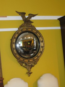 19th C Regency Style Convex Mirror