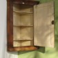 18th c American Oak Hanging Cupboard