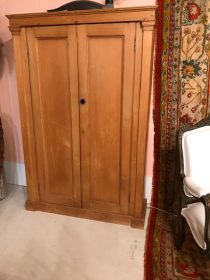 19th c American Pine Armoire