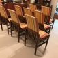 Set of Eight  mid 20th c Dining Chairs    SOLD