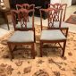 Set of Four 19th c Walnut Dining Chairs