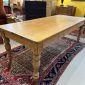 19th c French Harvest Pine Table